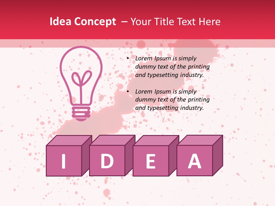 Injury Spill Inkblot PowerPoint Template