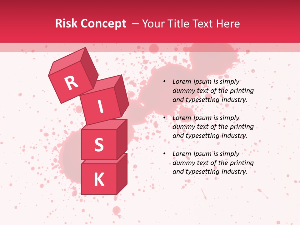Injury Spill Inkblot PowerPoint Template