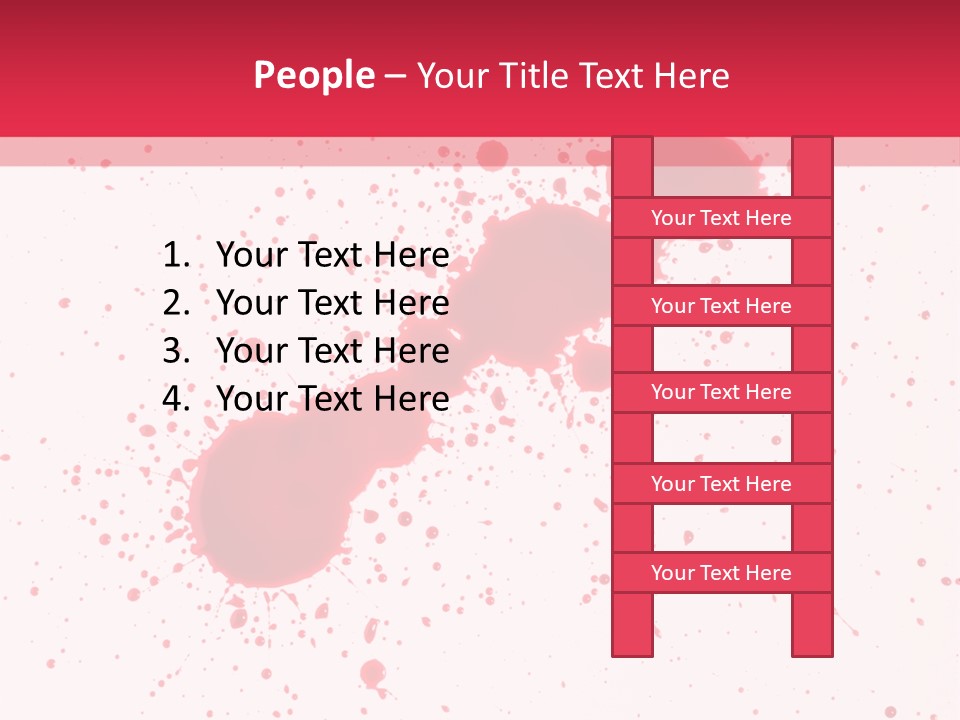 Injury Spill Inkblot PowerPoint Template