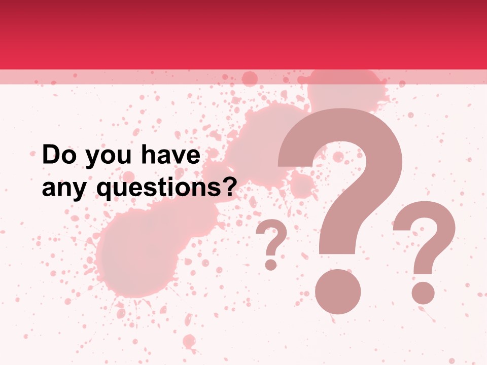 Injury Spill Inkblot PowerPoint Template