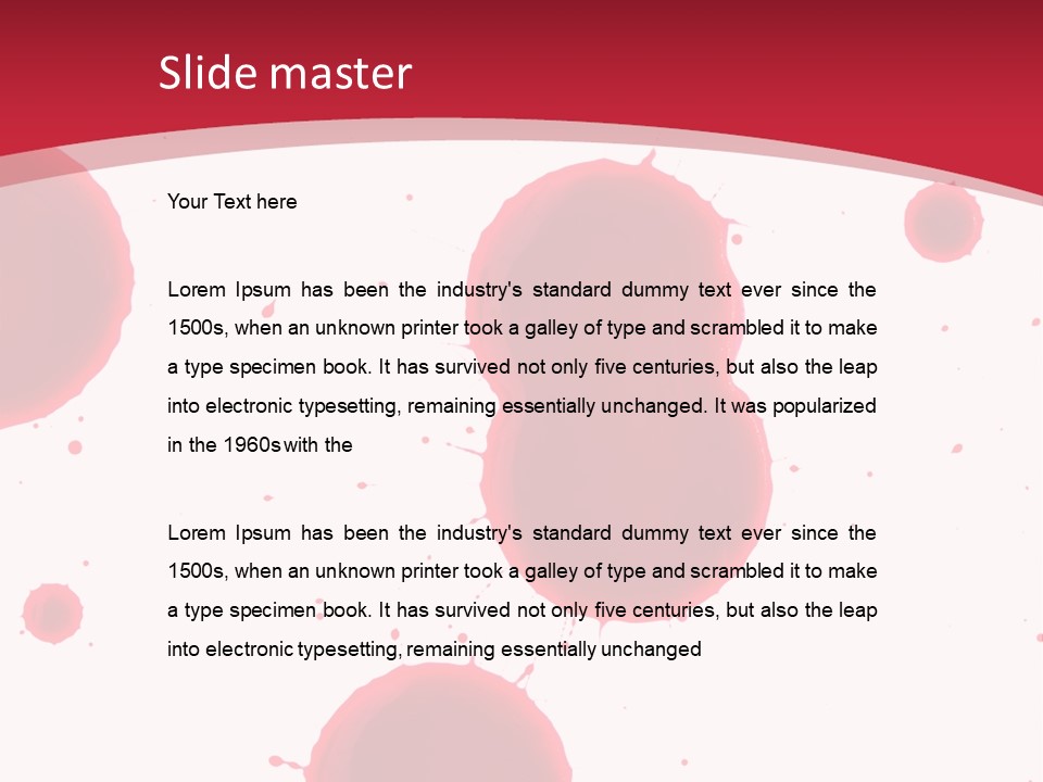 Dribble Blood Evil PowerPoint Template