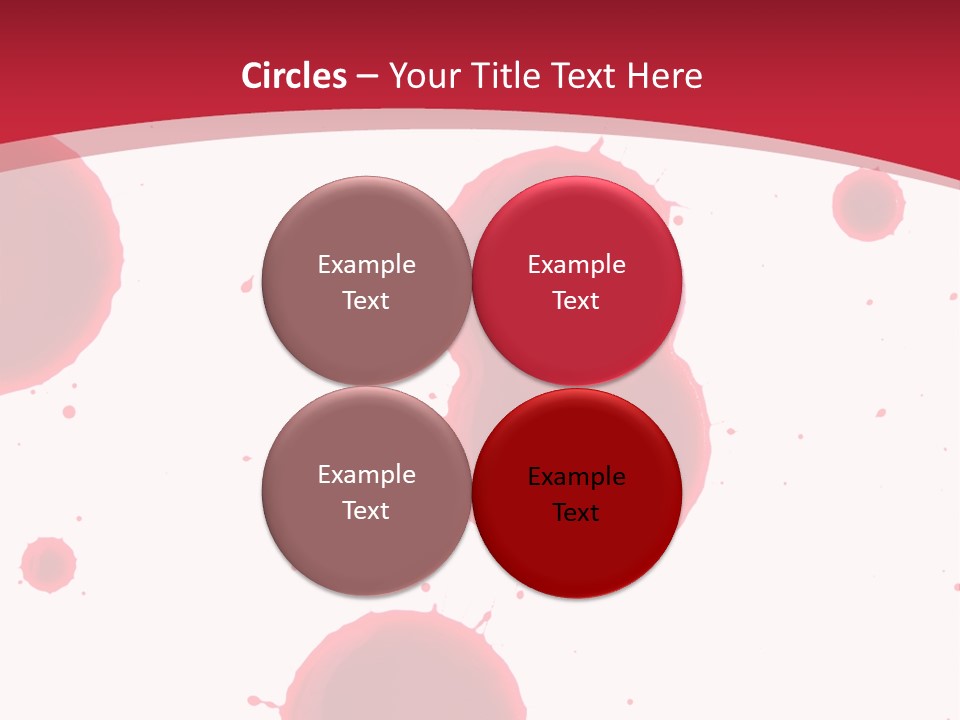 Dribble Blood Evil PowerPoint Template