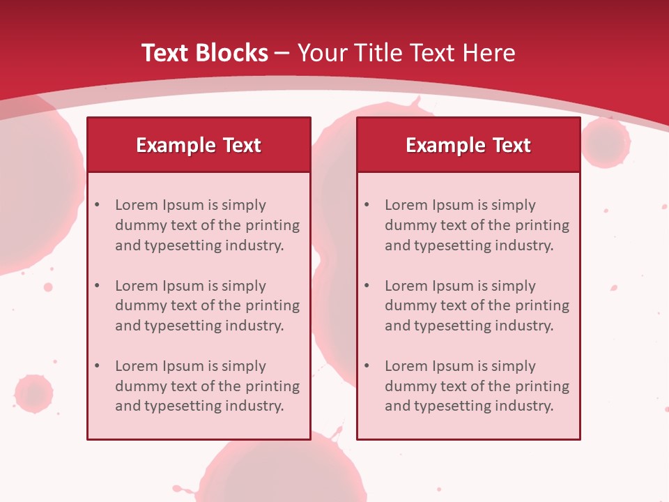 Dribble Blood Evil PowerPoint Template