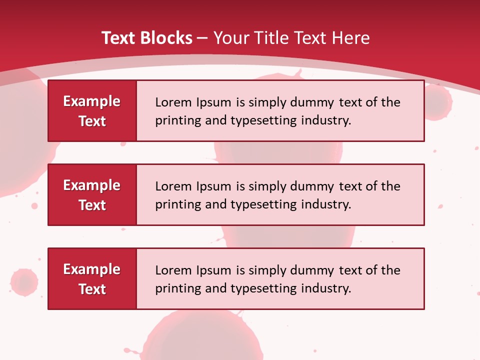 Dribble Blood Evil PowerPoint Template