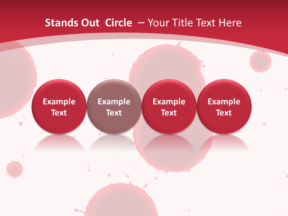 Dribble Blood Evil PowerPoint Template