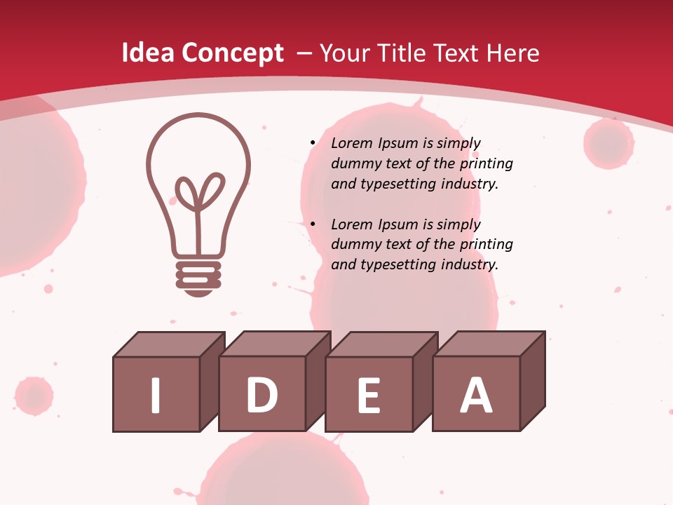 Dribble Blood Evil PowerPoint Template