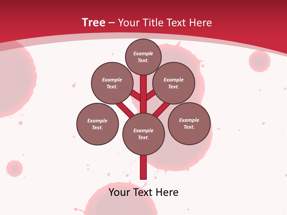 Dribble Blood Evil PowerPoint Template