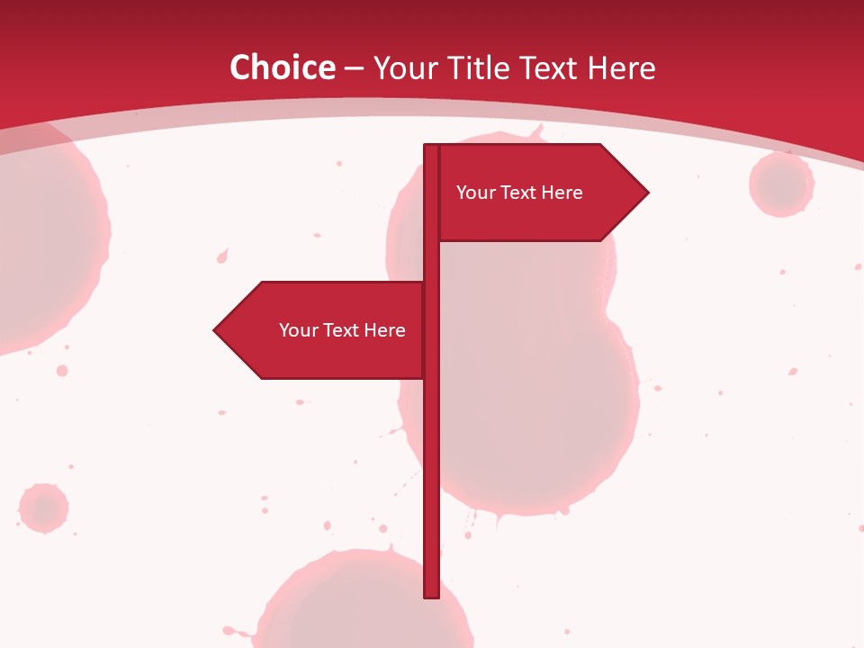 Dribble Blood Evil PowerPoint Template