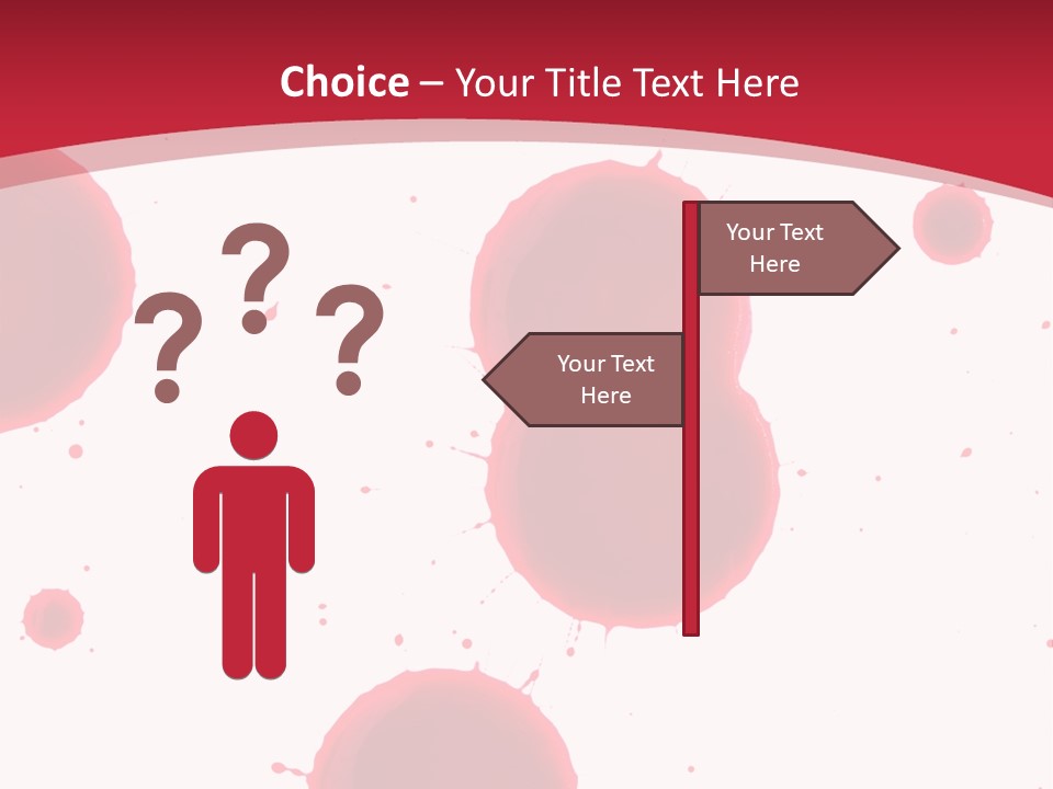 Dribble Blood Evil PowerPoint Template