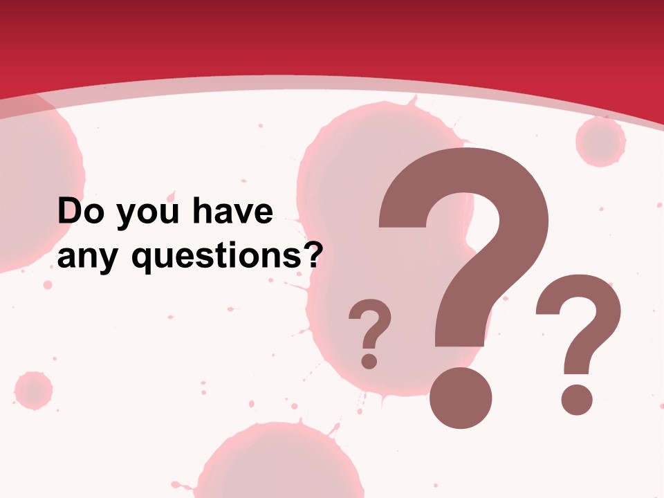 Dribble Blood Evil PowerPoint Template