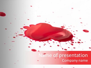 Drop Blood Run PowerPoint Template