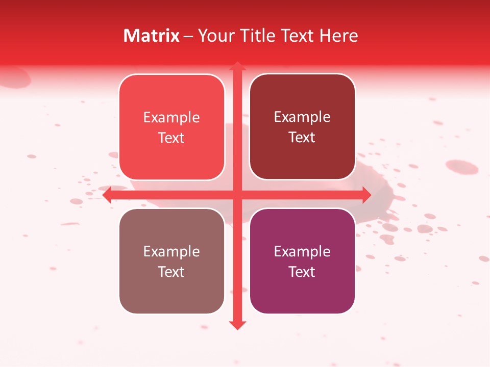 Drop Blood Run PowerPoint Template