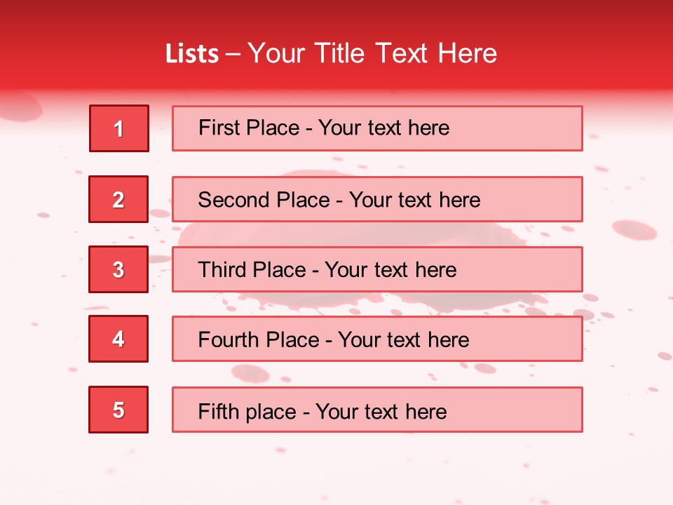 Drop Blood Run PowerPoint Template