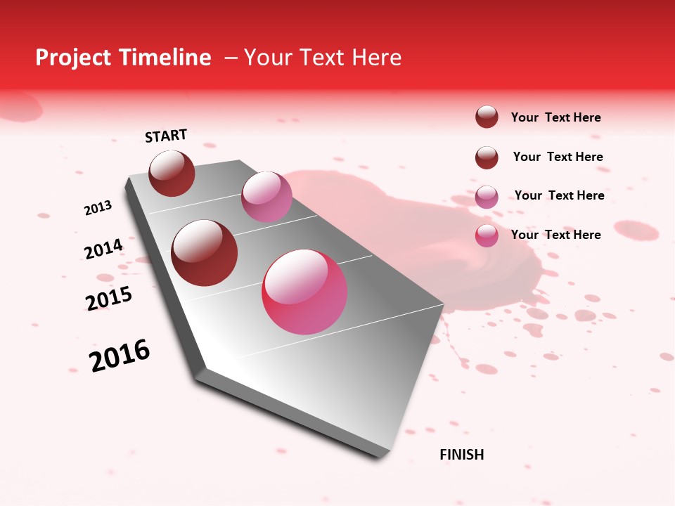 Drop Blood Run PowerPoint Template