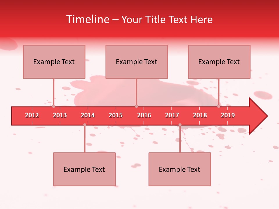 Drop Blood Run PowerPoint Template
