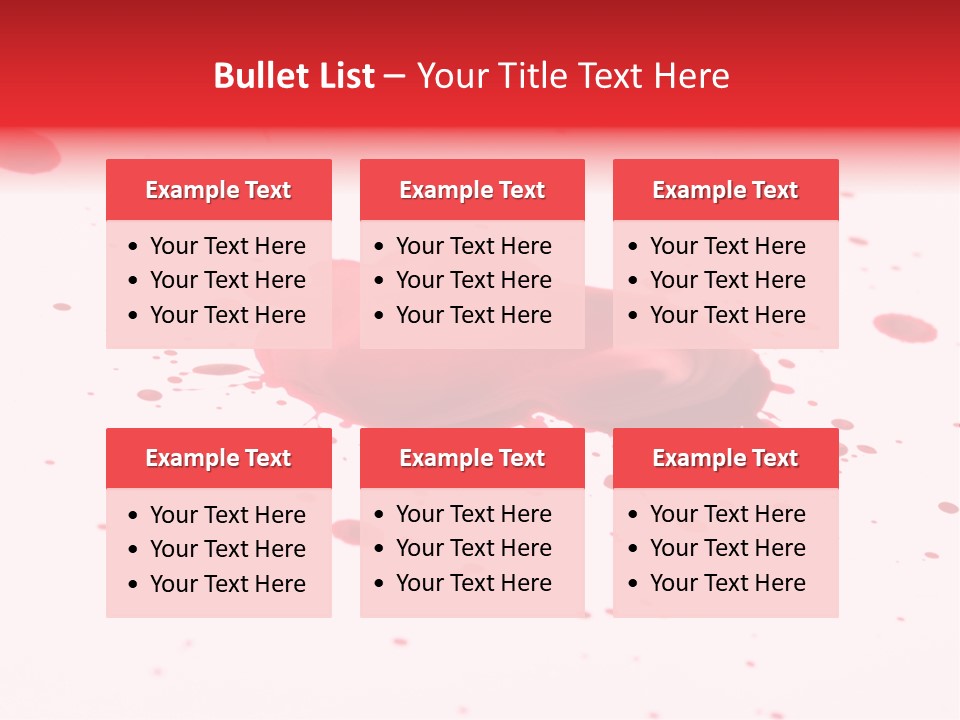 Drop Blood Run PowerPoint Template