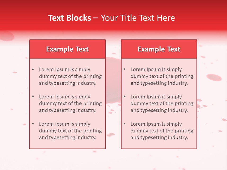 Drop Blood Run PowerPoint Template
