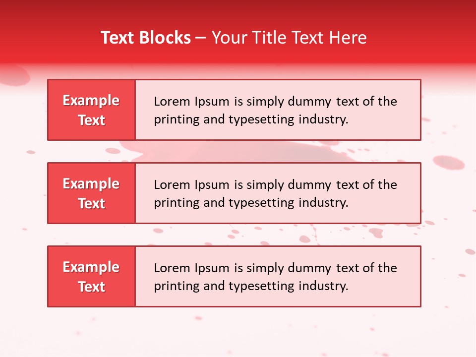 Drop Blood Run PowerPoint Template