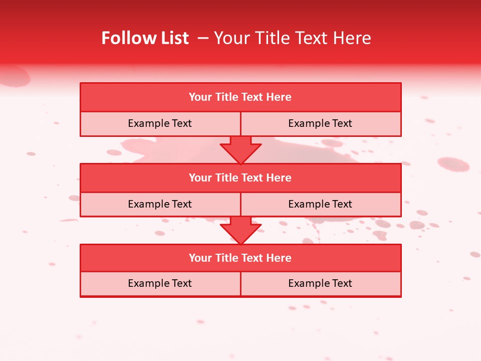 Drop Blood Run PowerPoint Template