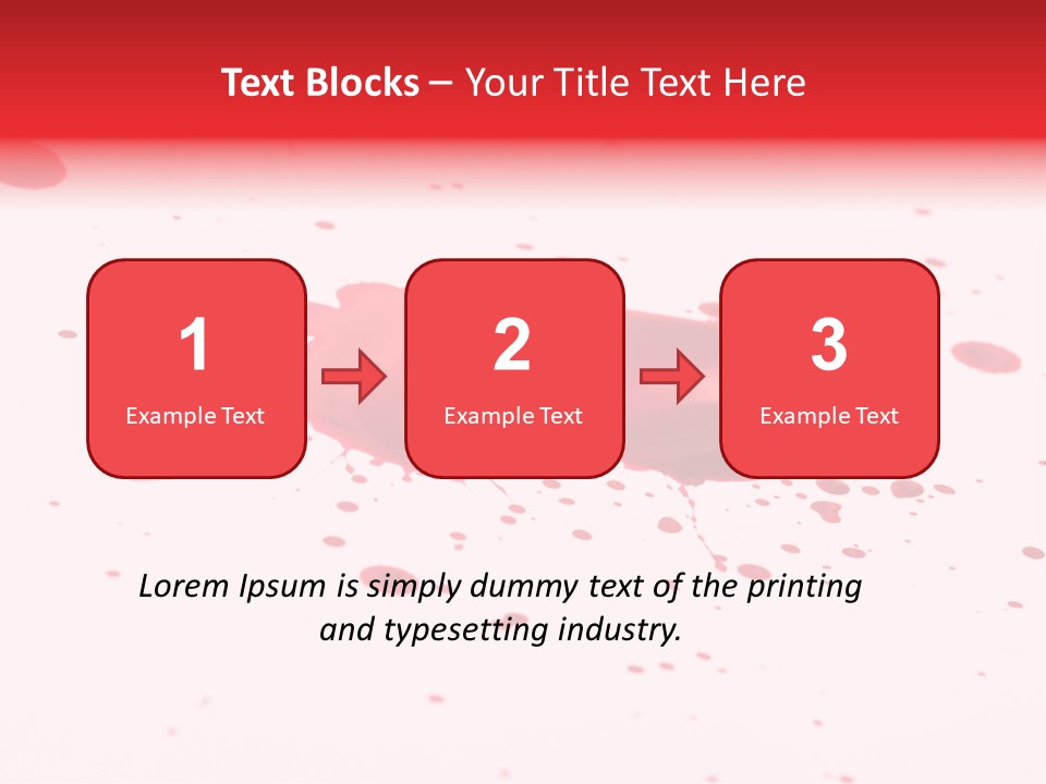 Drop Blood Run PowerPoint Template
