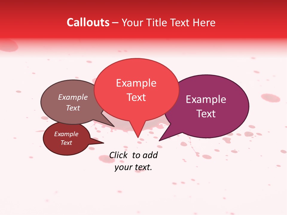 Drop Blood Run PowerPoint Template