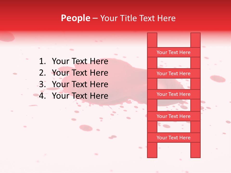 Drop Blood Run PowerPoint Template