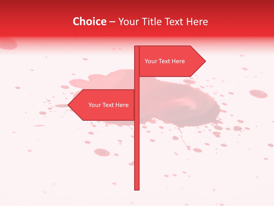 Drop Blood Run PowerPoint Template