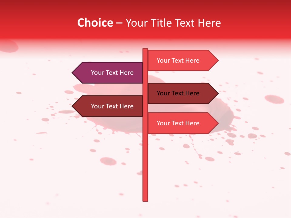 Drop Blood Run PowerPoint Template