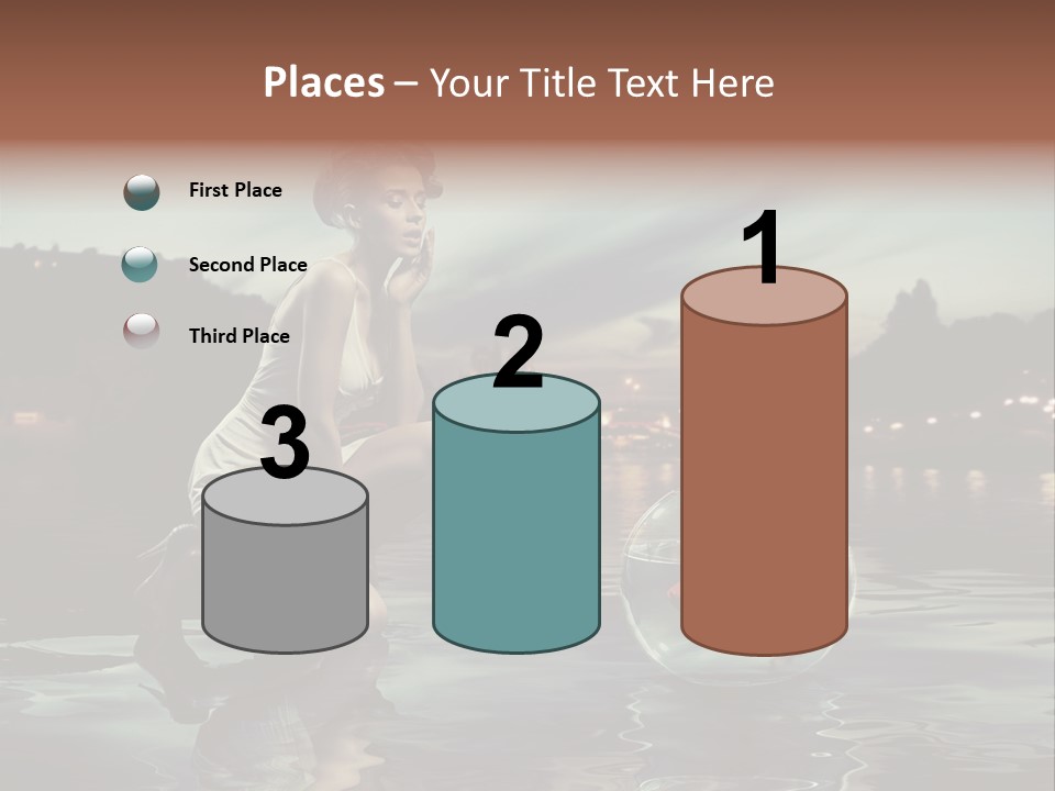 Nature Model Beach PowerPoint Template