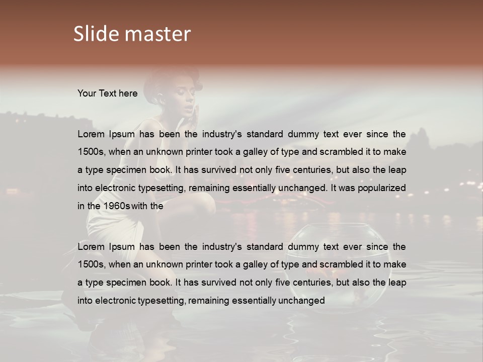 Nature Model Beach PowerPoint Template