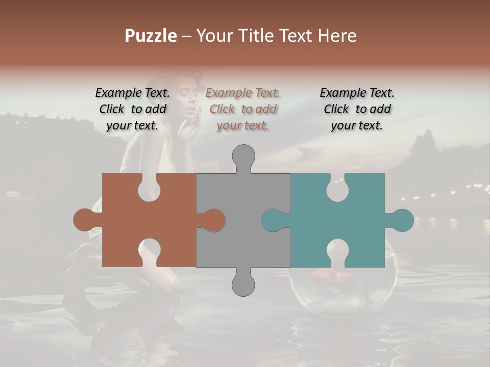 Nature Model Beach PowerPoint Template