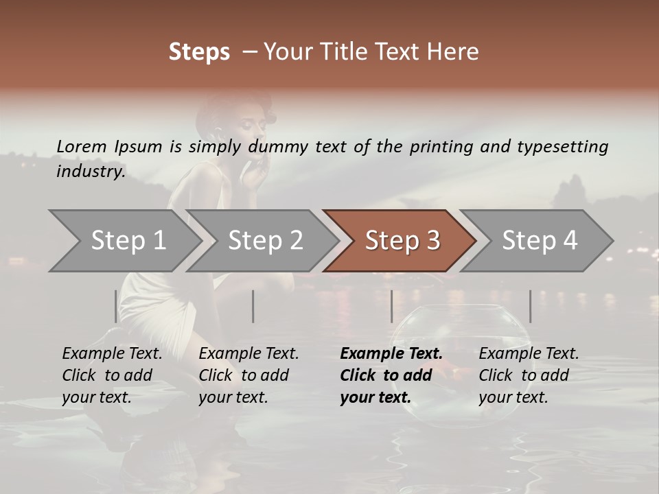 Nature Model Beach PowerPoint Template
