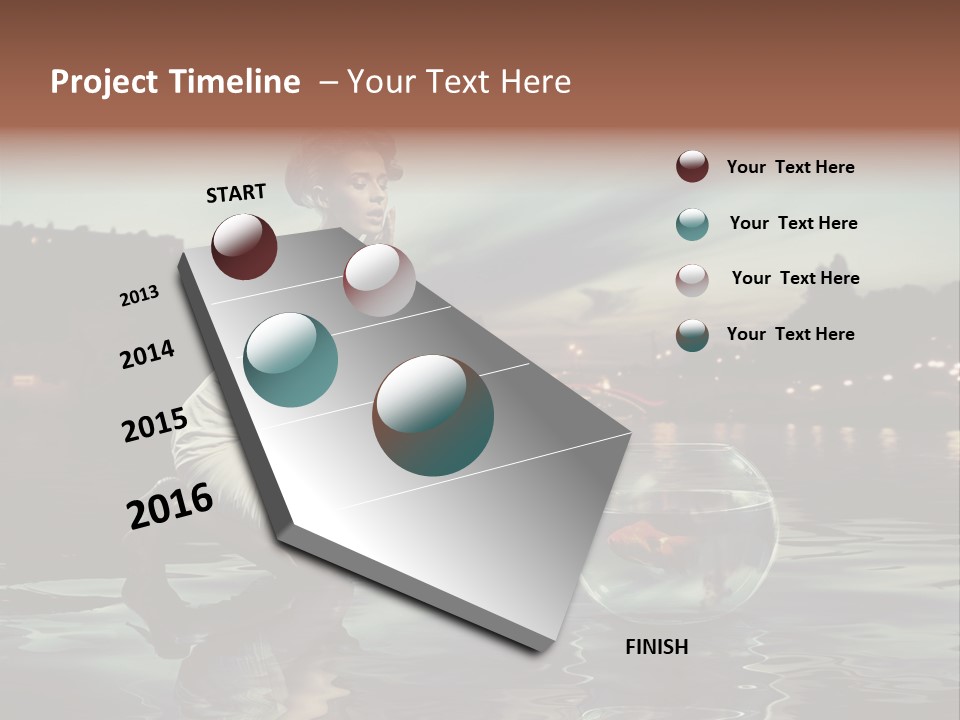 Nature Model Beach PowerPoint Template