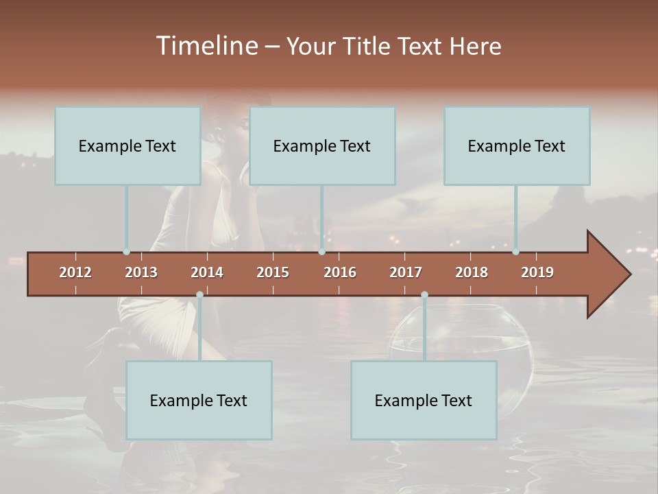 Nature Model Beach PowerPoint Template