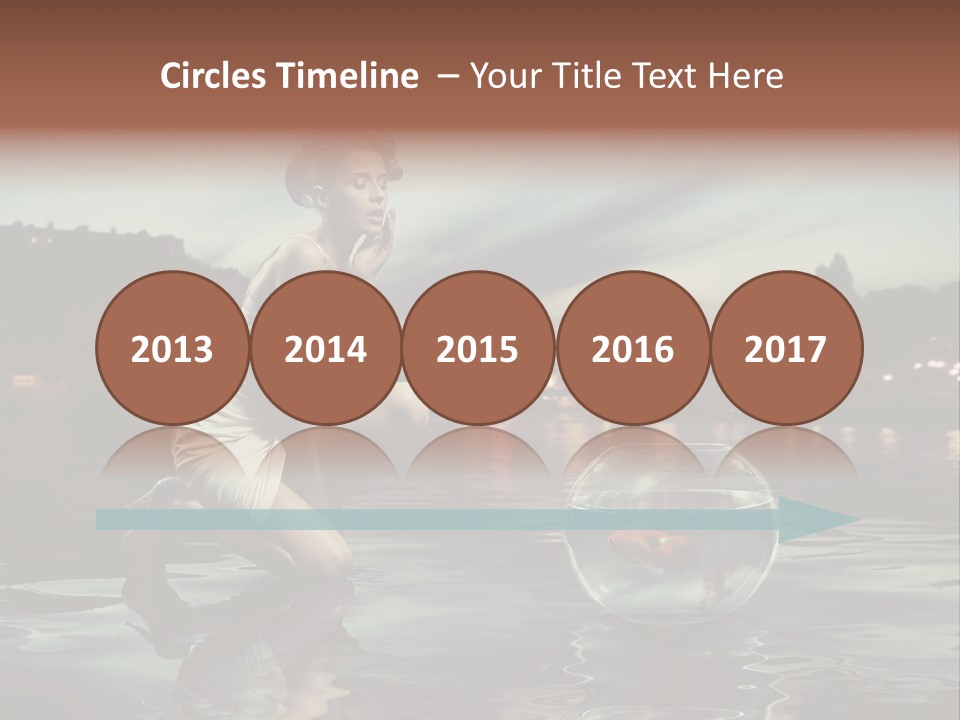 Nature Model Beach PowerPoint Template