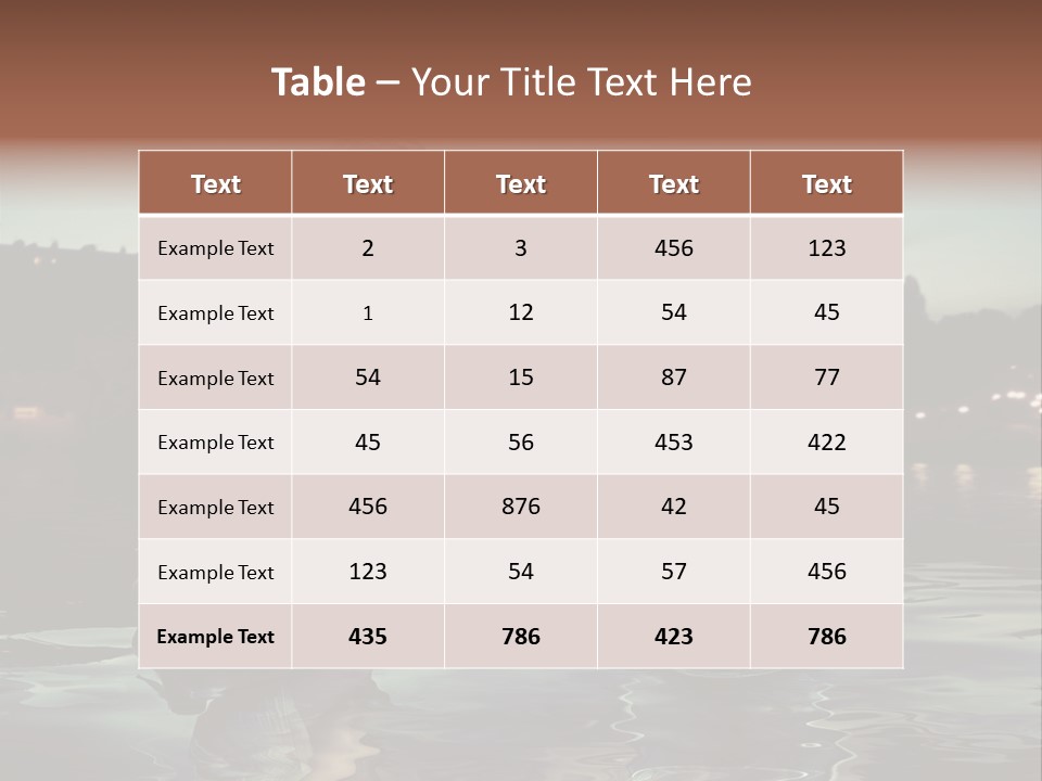 Nature Model Beach PowerPoint Template