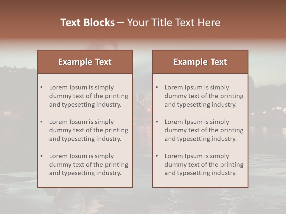 Nature Model Beach PowerPoint Template