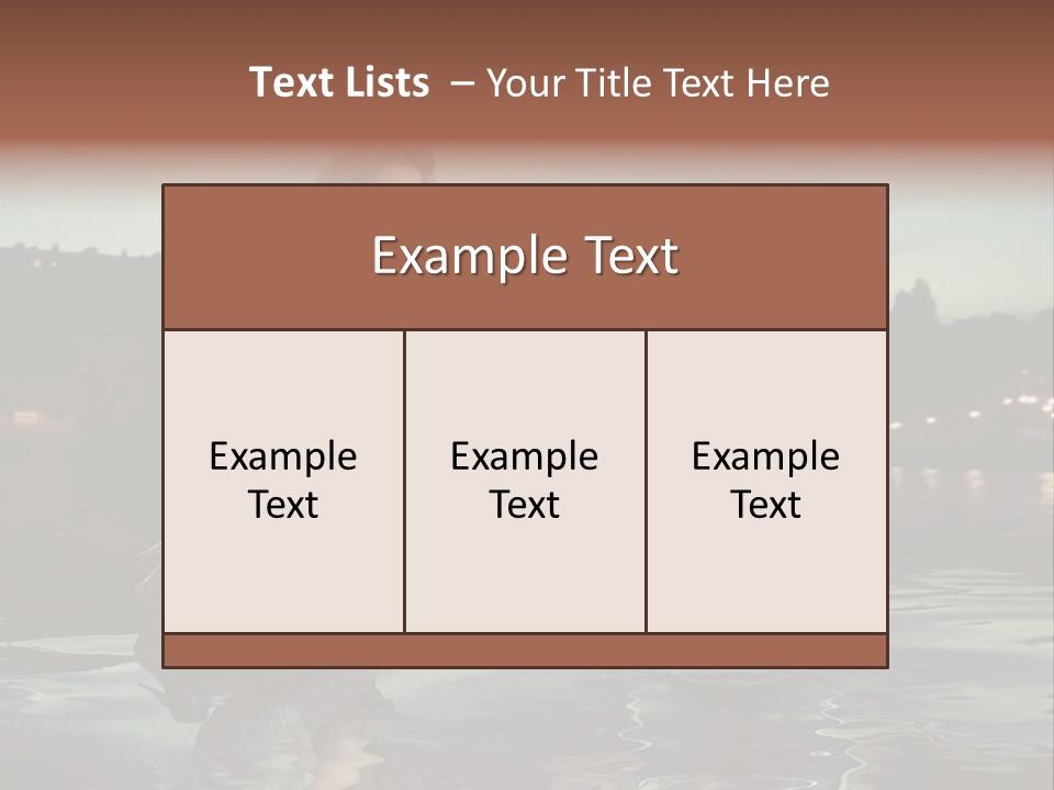 Nature Model Beach PowerPoint Template