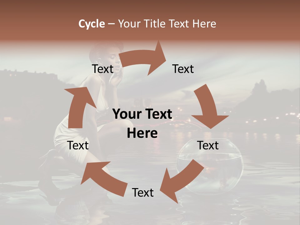 Nature Model Beach PowerPoint Template