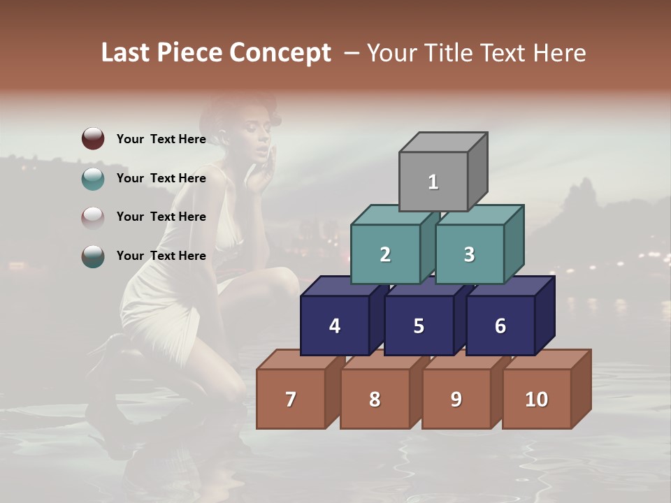 Nature Model Beach PowerPoint Template