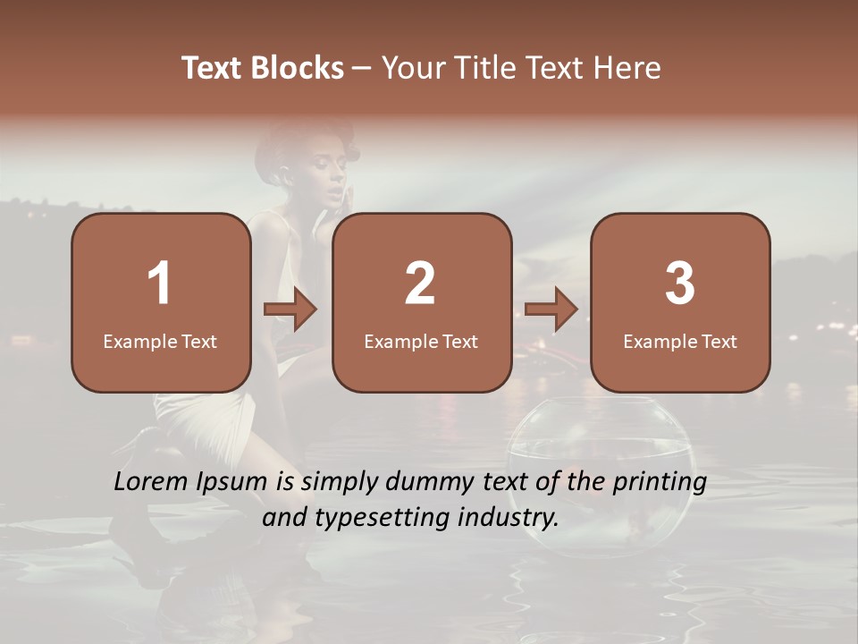 Nature Model Beach PowerPoint Template
