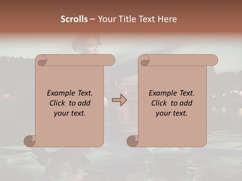 Nature Model Beach PowerPoint Template