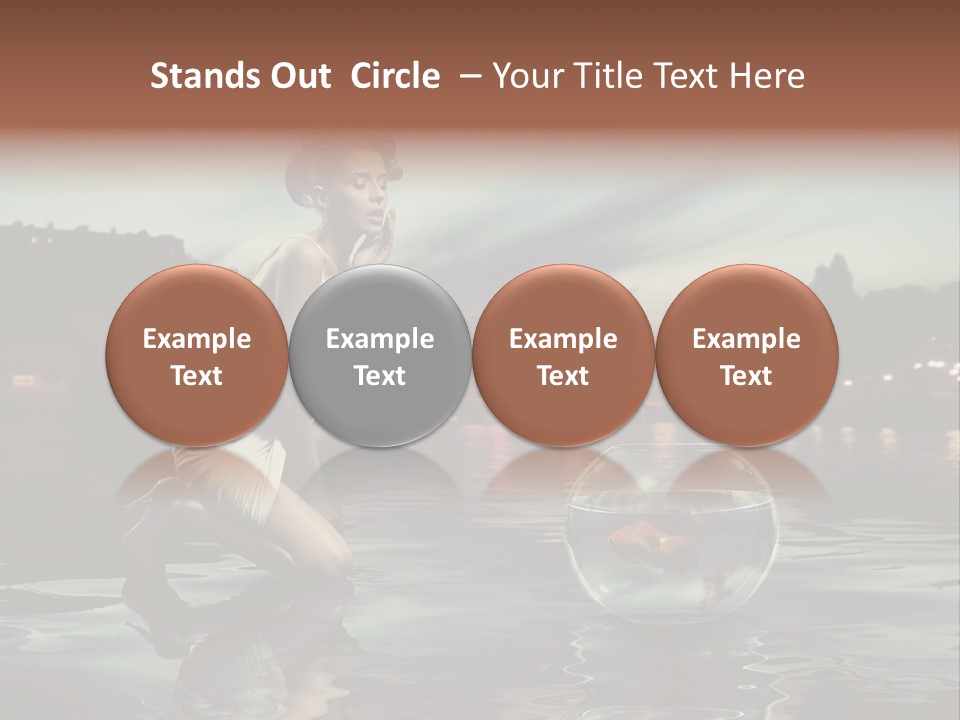 Nature Model Beach PowerPoint Template