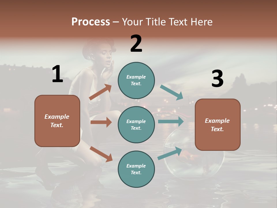 Nature Model Beach PowerPoint Template