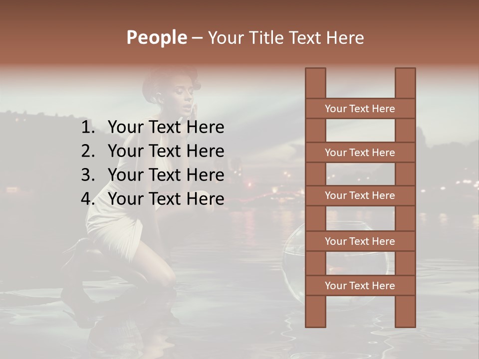 Nature Model Beach PowerPoint Template