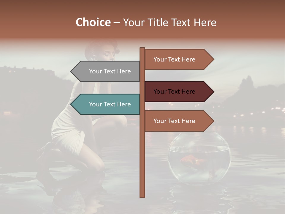 Nature Model Beach PowerPoint Template