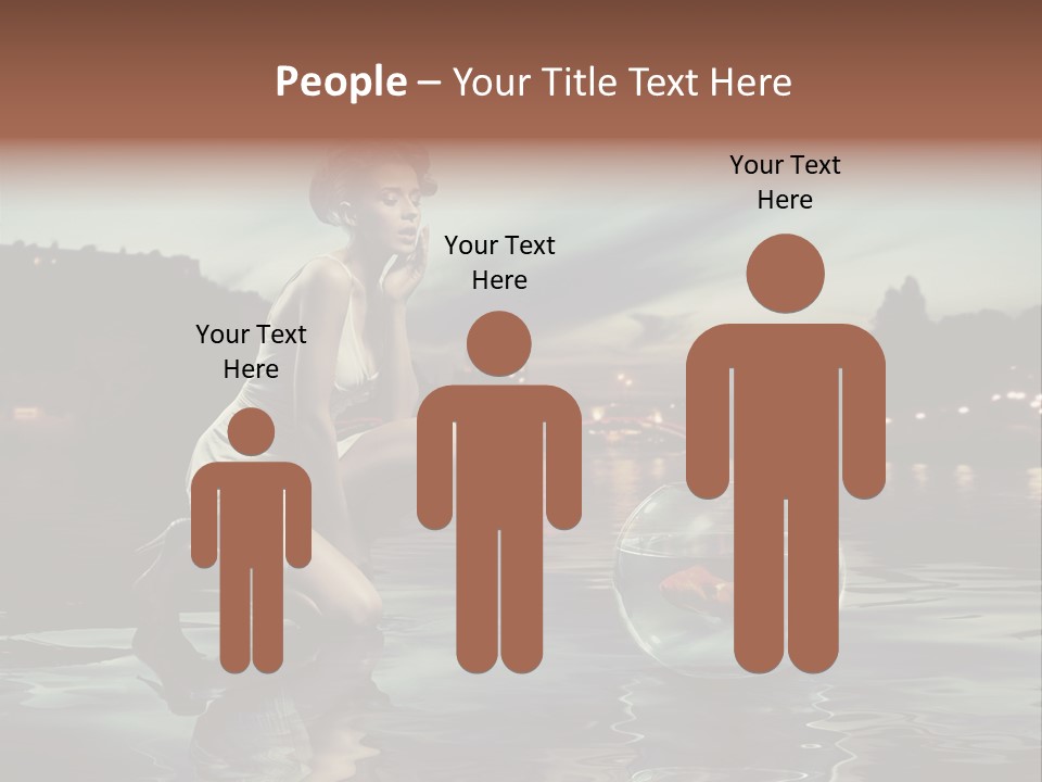 Nature Model Beach PowerPoint Template