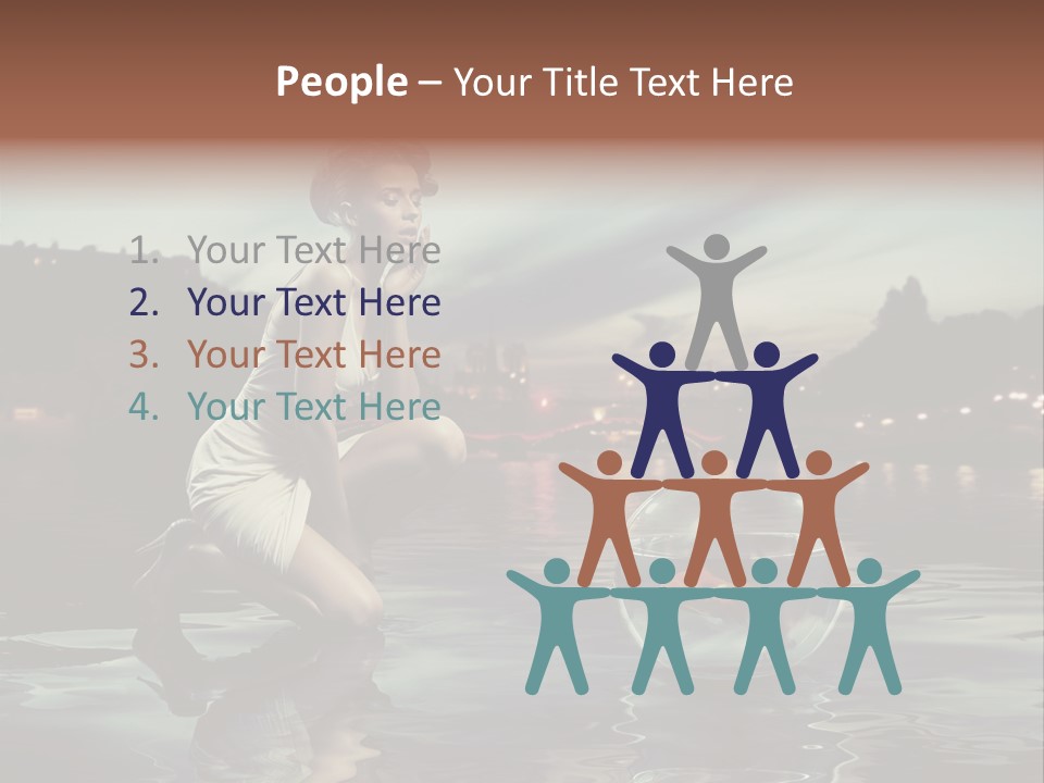 Nature Model Beach PowerPoint Template