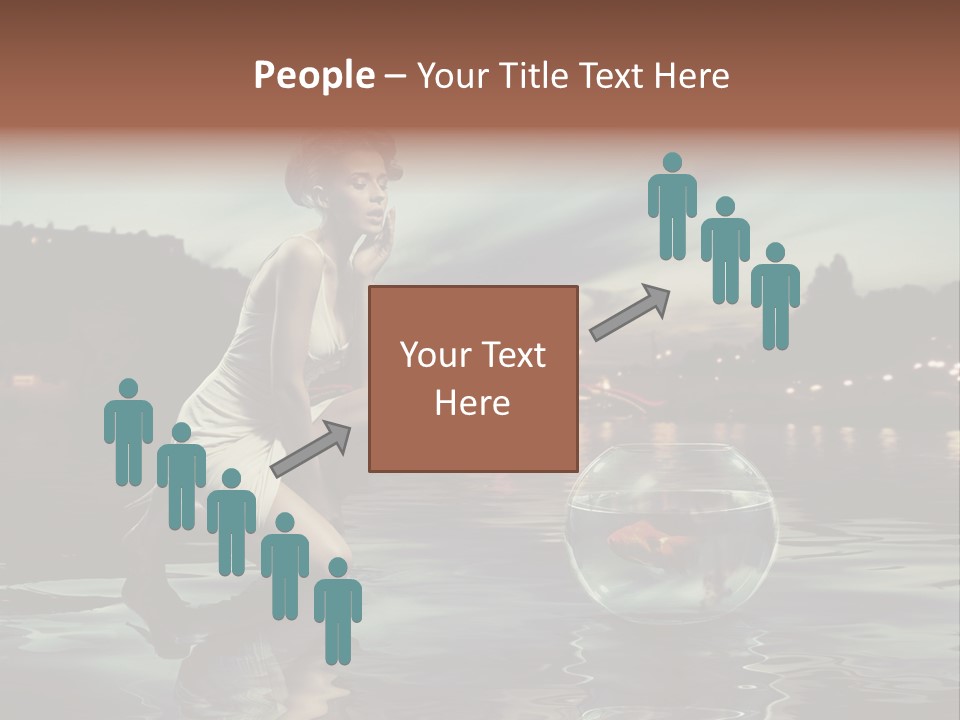 Nature Model Beach PowerPoint Template