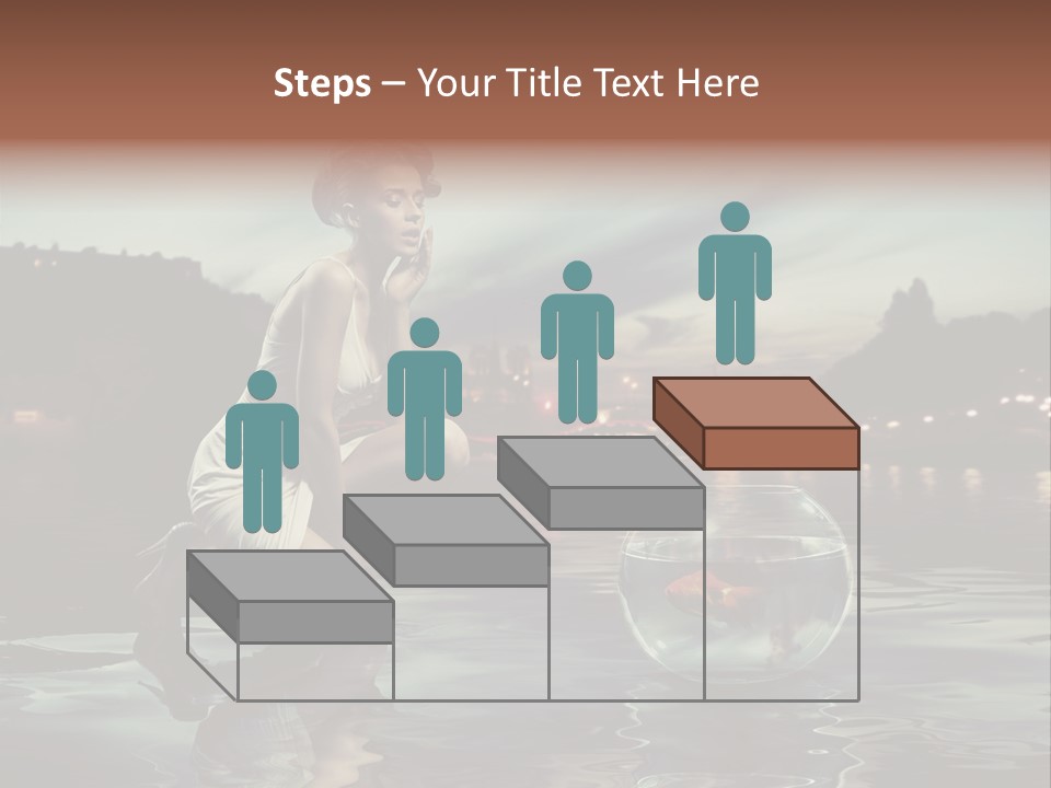 Nature Model Beach PowerPoint Template